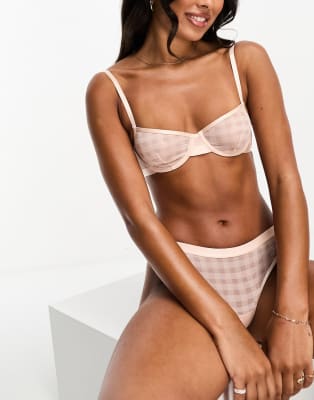 & Other Stories mesh wire bra and briefs