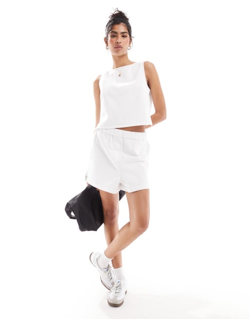 Pantalones cortos vaqueros estilo bóxer de ASOS DESIGN