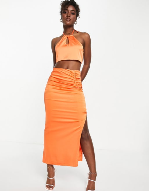 Orange skirt asos sale