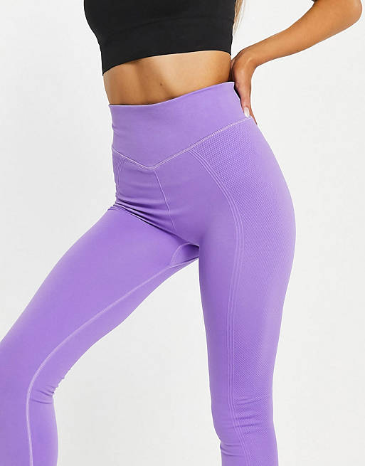 Pieces lounge yoga bralet & legging co-ord in lilac