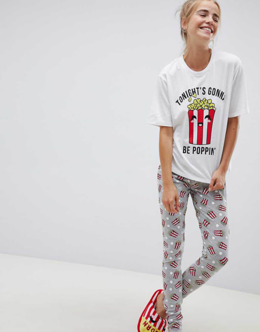 Pijama Hombre Invierno POP CORN Color Gris