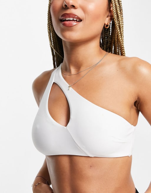Pimkie - Bikini asimmetrico con cut-out bianco