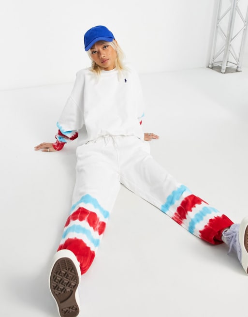 Polo Ralph Lauren - Ensemble effet tie-dye avec sweat-shirt et jogger