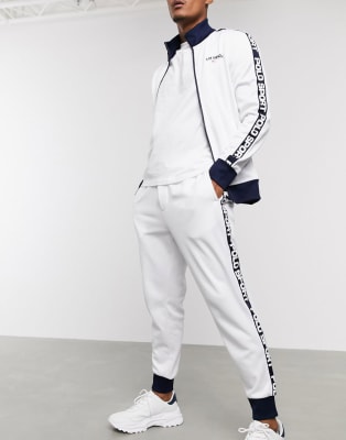 black and white ralph lauren tracksuit