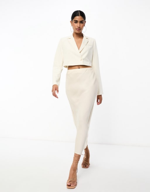 Pretty Lavish tailored co-ord in oyster