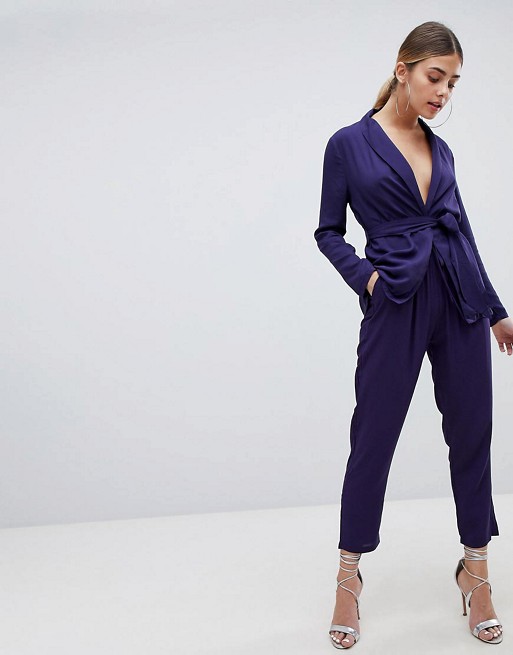 PrettyLittleThing Belted Blazer & Trouser Co-Ord
