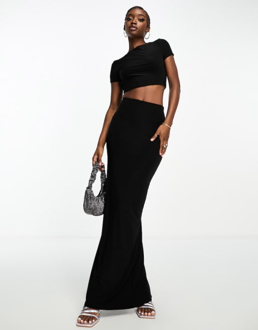 Crop top and long skirt on club factory hotsell