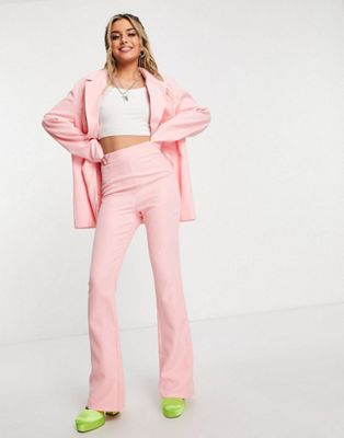 Public Desire oversized blazer and trouser co-ord in pink