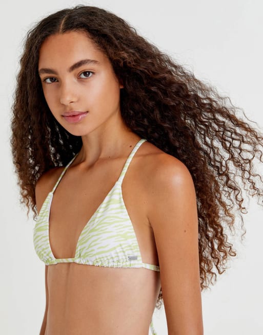 Pull&bear - Bikini met zebraprint in groen