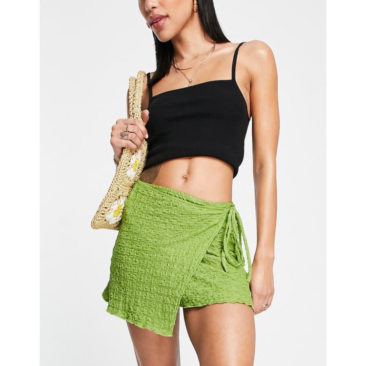 【GOLDEN BEAR】 (WOMEN) Poket Wrap Skirt /追跡付 Golden Bear] 포켓 랩 스커트