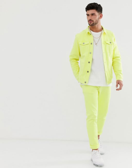 Pull&Bear – Jeansset i neon