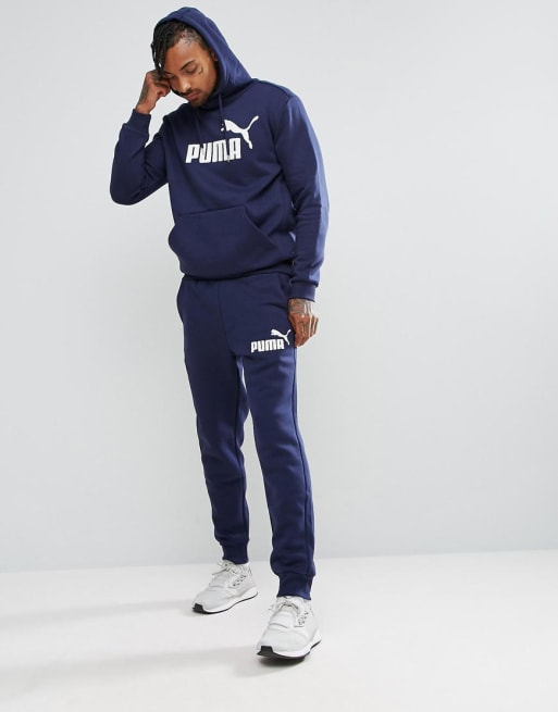 Mens blue puma tracksuit on sale