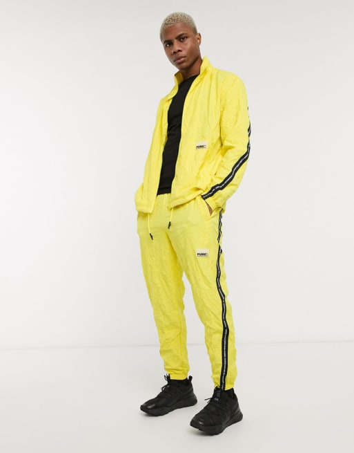 Puma evide tape tracksuit yellow | ASOS