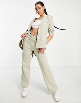 Puma cropped slouchy blazer in spray green- exclusive to asos