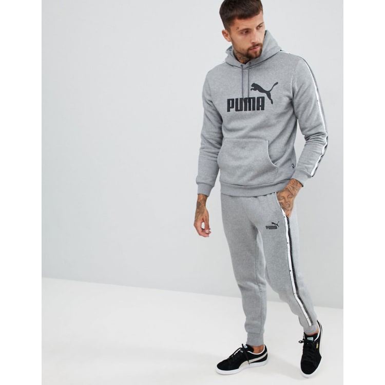 Grey and white store puma tracksuit