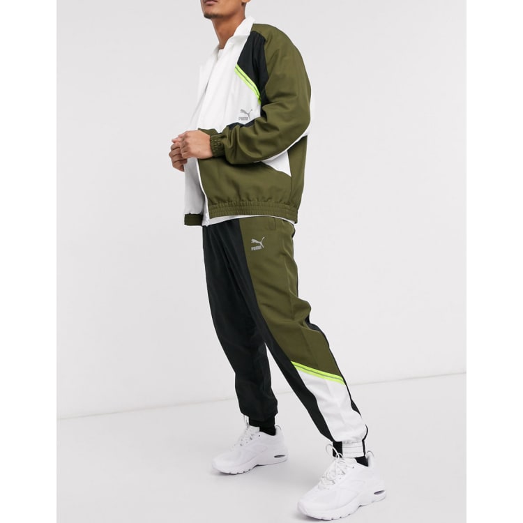 Puma cheap tracksuit khaki