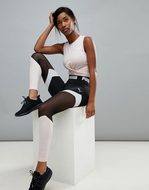 Puma - Top con nodo e leggings in coordinato - In esclusiva per ASOS
