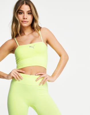 Puma Training Exclusive to ASOS seamless leggings in yellow