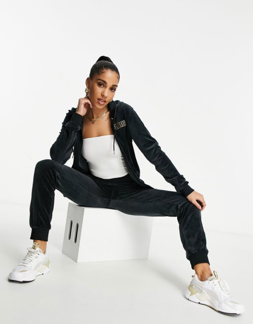 Puma womens on sale velour tracksuit