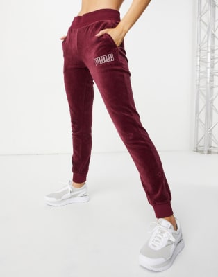 Puma velour pants women's hotsell