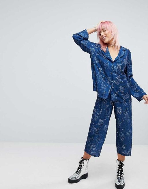 RAGYARD Astrology Pyjama Top Trouser Co Ord ASOS