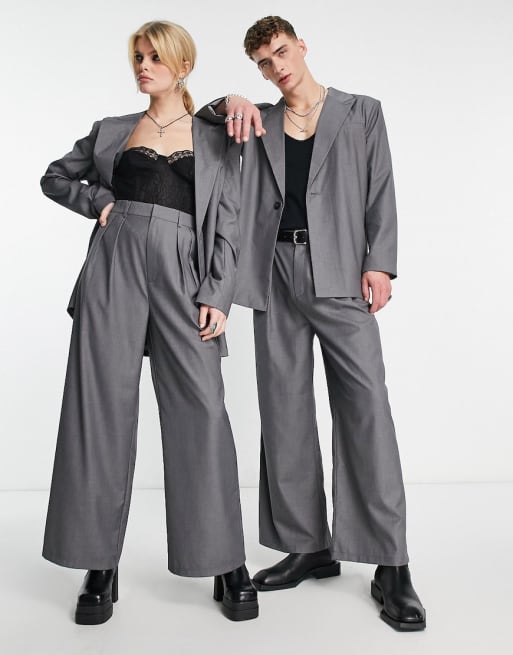 Reclaimed Vintage - Coordinato unisex oversize grigio beige