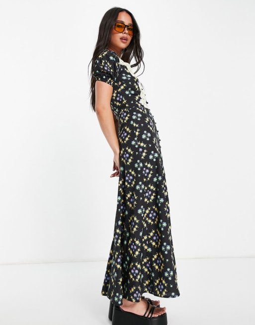 Reclaimed Vintage Inspired - Coordinato con vestito da giorno midi ed elastico