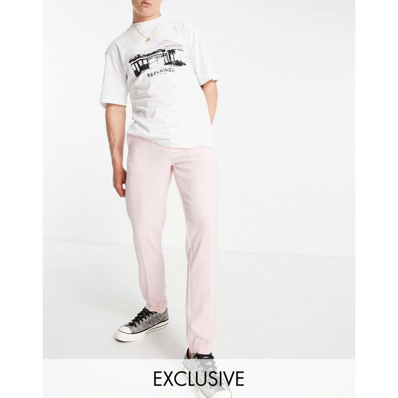 Reclaimed Vintage Inspired - Couture - Giacca da abito e pantaloni rosa polvere