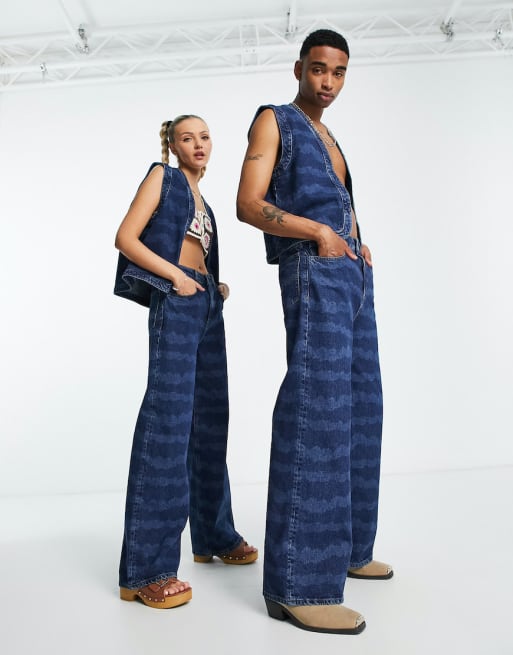 Reclaimed Vintage Inspired Unisex – Zestaw w abstrakcyjny wzór