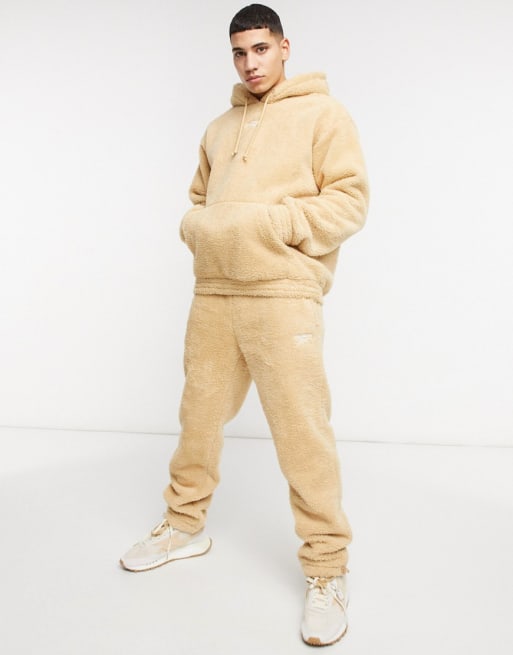 Reebok Classics Toast co-ord in stone borg fleece exclusive to ASOS | ASOS