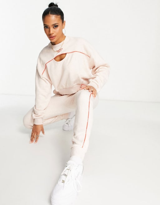 Reebok piping set in pale pink | ASOS