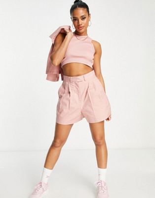 Reebok ribbed racer vest in pink - exclusive to ASOS