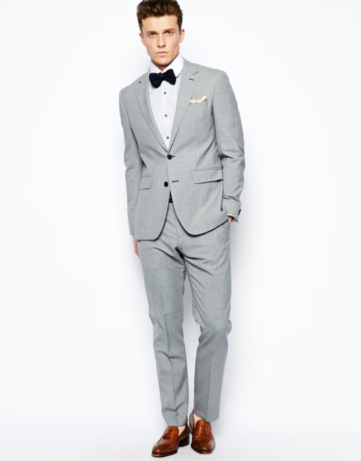 Reiss Grey Puppytooth Suit In Regular Fit