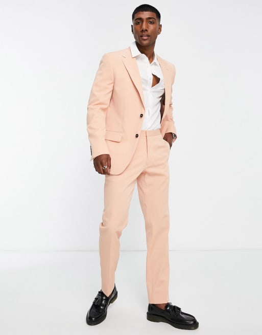 River Island – Anzug in Pfirsich