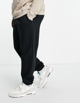 River Island Big & Tall – Oversize-Jogginghose und Kapuzenpullover in Schwarz