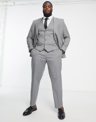 River Island Big & Tall skinny suit in gray | ASOS