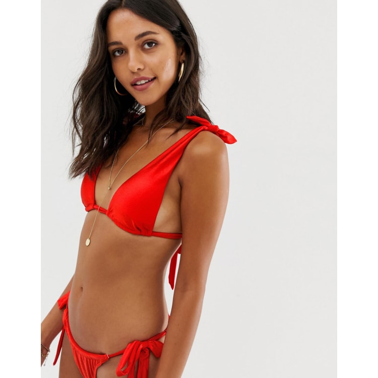 River island red swimsuit on sale