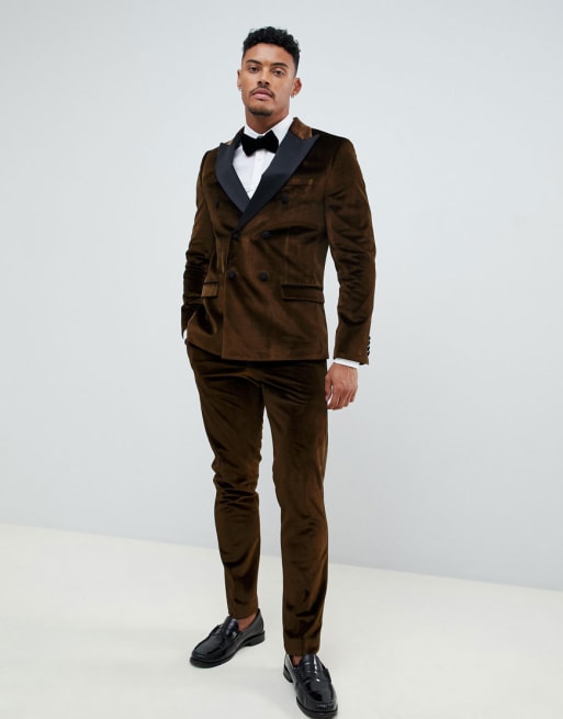 River Island - Fluwelen kostuum in goud