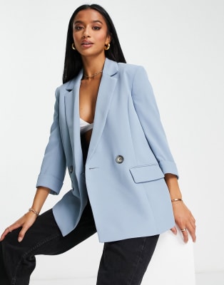 Light blue blazer on sale with navy pants