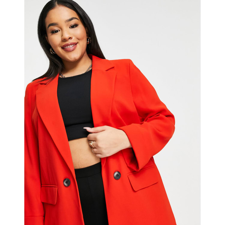 Asos red blazer hotsell