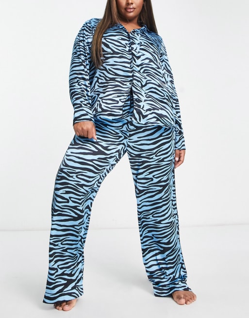 Satin discount zebra pajamas