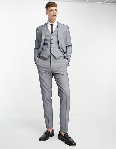 River Island skinny houndstooth suit
