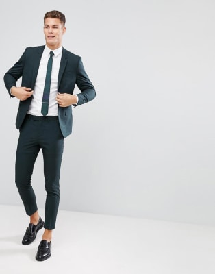 asos dark green dress