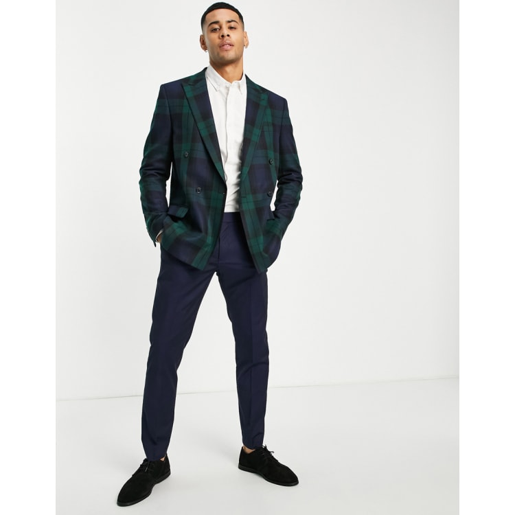 River Island slim suit pants in teal