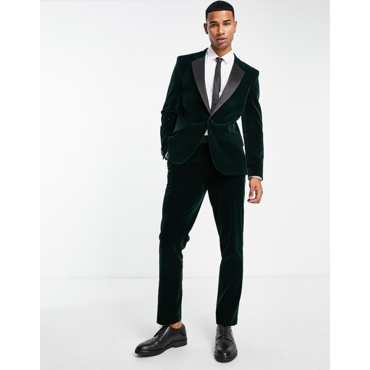 Asos green velvet clearance suit