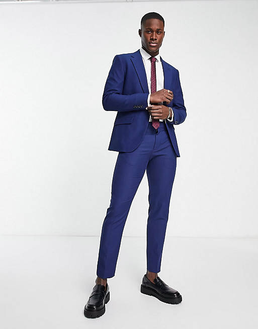 River Island suit in bright blue