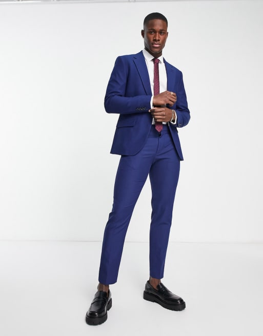 River Island suit in bright blue | ASOS