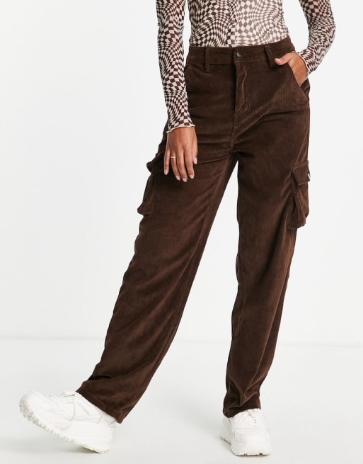 Roadies - Coordinato con pantaloni con fondo ampio color marrone corda