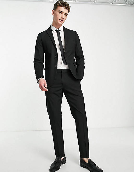 asos.com | Schmal geschnittener Anzug in Schwarz – Suit Flow 2