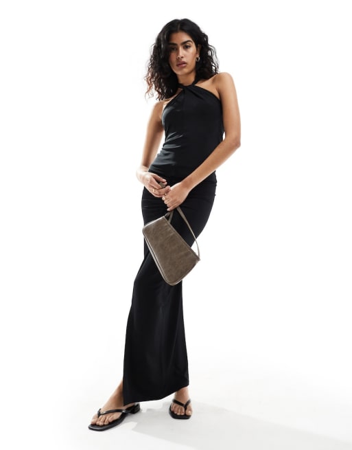 Selected Femme jersey set in black